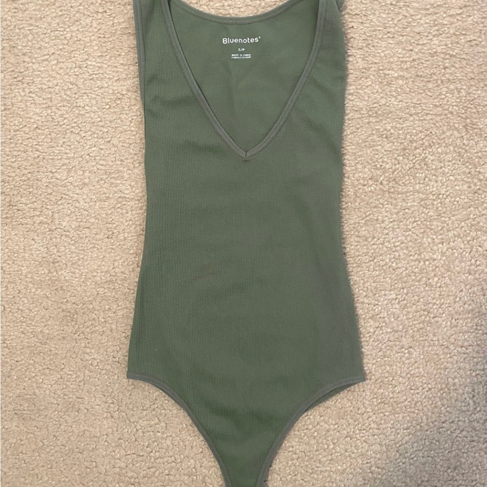 Bluenotes Olive Green Bodysuit